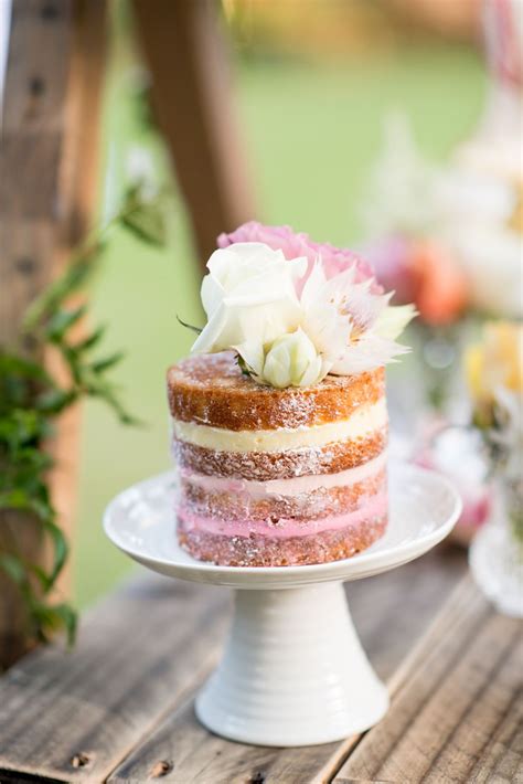 Mini Pink Ombre Naked Cake Cake Chocolate Chilli Photography