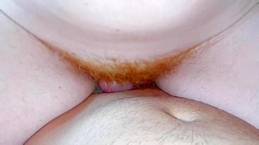 Redhead Pussy Slides In Close Up During Ginger Bush Creampie Fuck