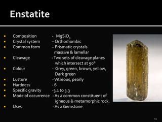 PYROXENE MINERAL GROUP | PPT