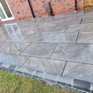 Sagar Black Vitrified Porcelain Paving Slabs Mm X M