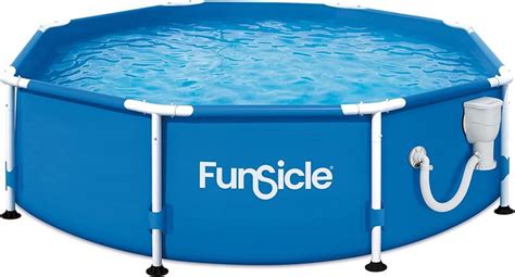 Funsicle Active X Outdoor Round Frame Above Ground Swimming Pool