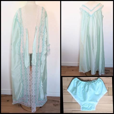 Sexy Vintage Lingerie Nightgown Set Etsy