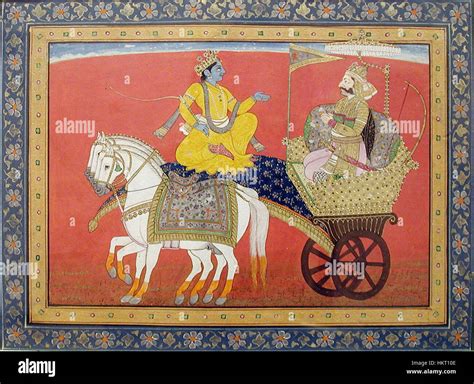 krishna arjuna  res stock photography  images alamy