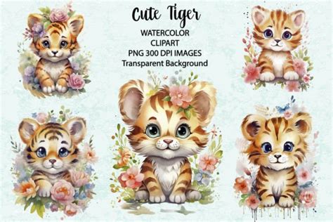 Tiger Watercolor 2 Graphic By Siatia · Creative Fabrica