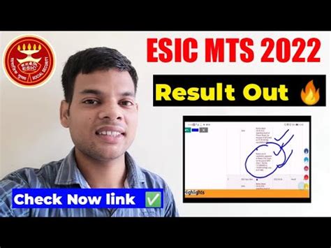 Esic Mts Result Out Score Esic Mts Pre Result