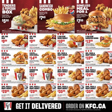 KFC Canada Coupons (AB & MB), until September 5, 2021