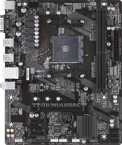 Плата Gigabyte GA-A320M-D2P - Te4h