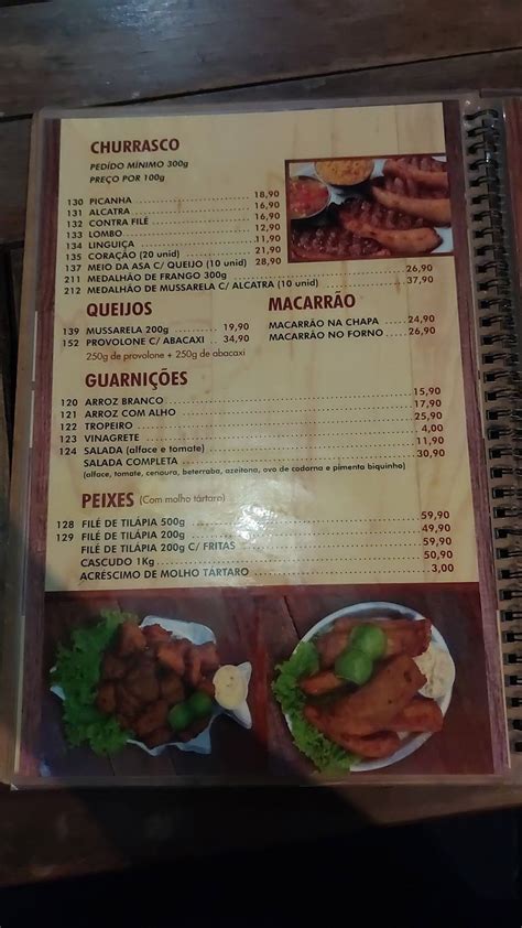 Menu Em Bar Do Kaka Belo Horizonte Avenida Americo Vespucio