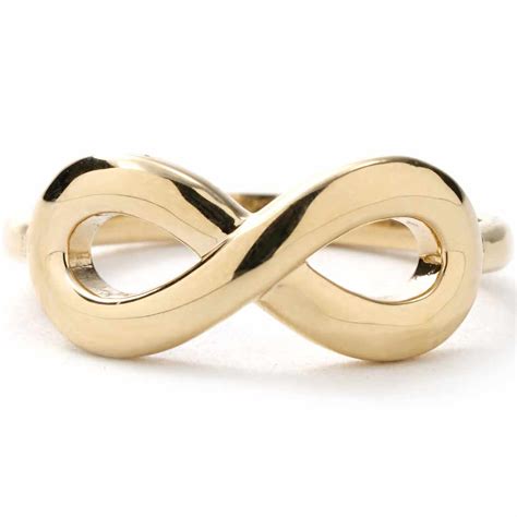 Yellow Gold Infinity Symbol Ring New York Jewelers Chicago