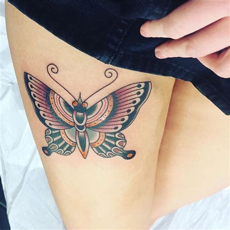 Butterfly Thigh Tattoos Designs Ideas And Meaning Tattoos For You