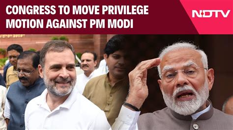 India Bloc Vs Pm Modi Congress Move Against Pm After He Backs Anurag