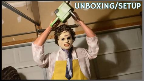 Party City 2023 Leatherface Animatronic Unboxingsetup Youtube