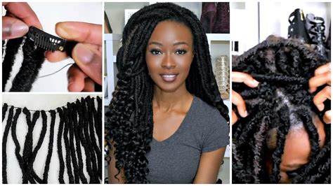 Reusable Clip In Goddess Faux Locs And Individual Crochet Braid Parting Bobbi Boss Bomba Faux