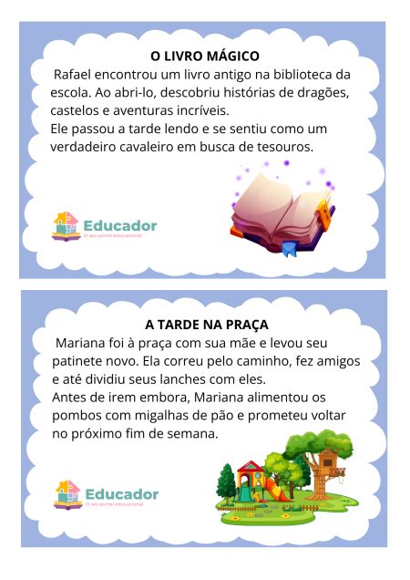 50 textos pequenos para copiar no caderno - Educador