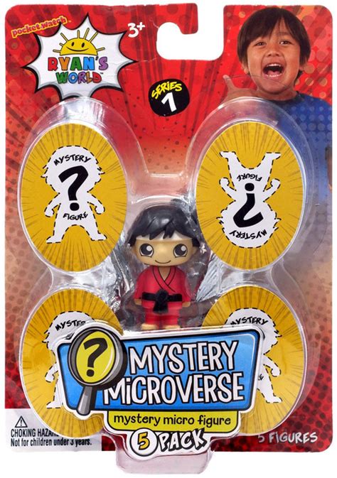 Ryans World Mystery Microverse Series 1 Taekwando Ryan Micro Figure 5 Pack Pocket Watch Toywiz