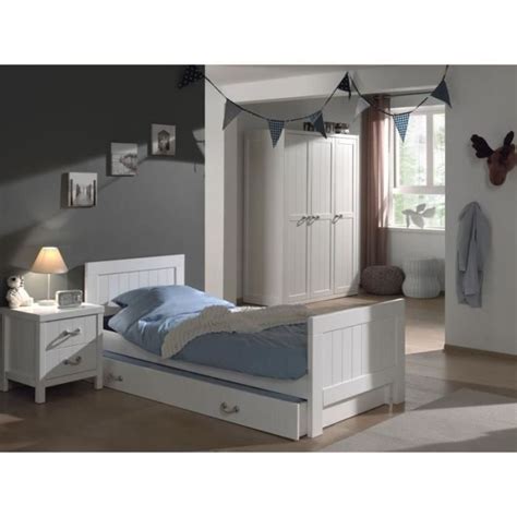 Chambre Compl Te Enfant P Lewis Viii Blanc Vipack Lit Classique