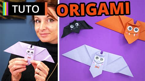 Activit Halloween Origami Chauve Souris Manzabull