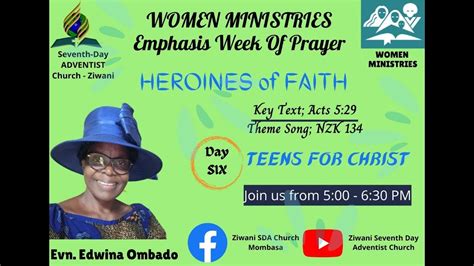 Women Ministries Emphasis Week Th June Youtube