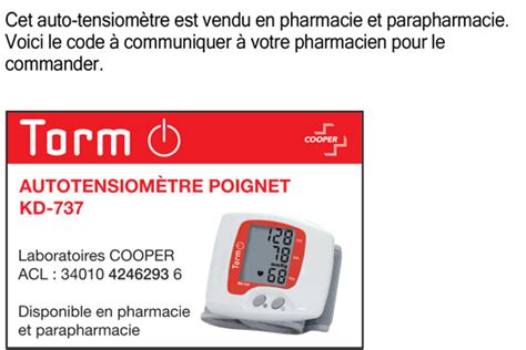 Lauto tensiomètre poignet KD 737 TORM précis simple à utiliser