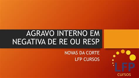 Agravo Interno Em Negativa De Re Ou Resp Concursop Blico