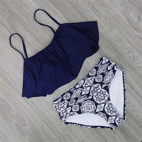 FREE SHIPPING Sexy Bikini Set Retro High Waisted Bathing Suits JKP Allkpop Shop