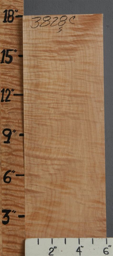 5a Curly Maple Block 6 X 17 X 234 Nwt 3828c