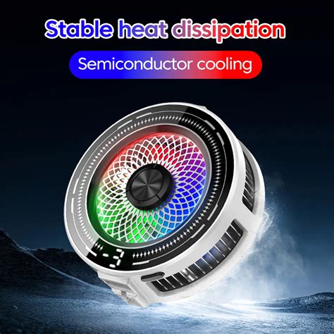 Universal Portable Magnetic Semiconductor Phone Cooler With Digital