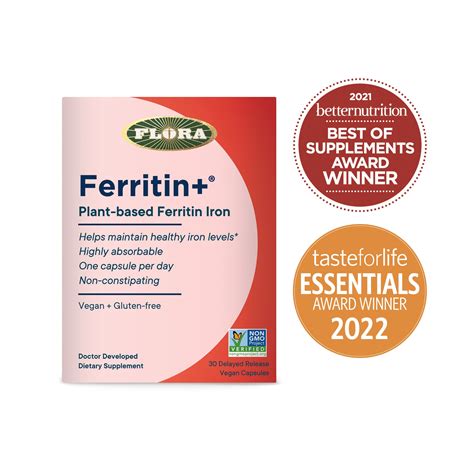 Ferritin Capsules | Slow Release Iron Capsules | Flora Ferritin+®