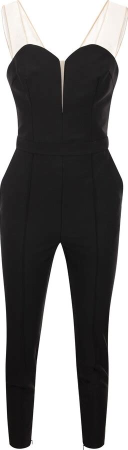 Elisabetta Franchi Full Jumpsuit With Nude Effect Neckline ShopStyle