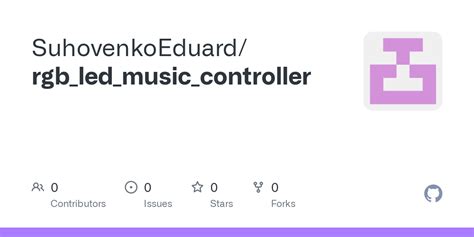 GitHub - SuhovenkoEduard/rgb_led_music_controller