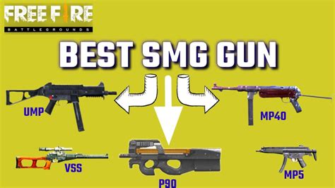 Which Is Best SMG Gun In Free Fire SMG Guns YouTube