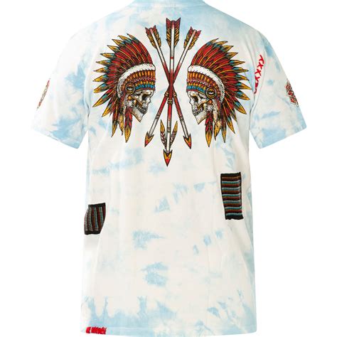 Affliction Nighthawk Trail T-Shirt Print mit Indianerkopf