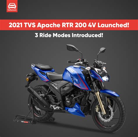 Tvs Apache Rtr V Launched Now With Ride Modes Apache