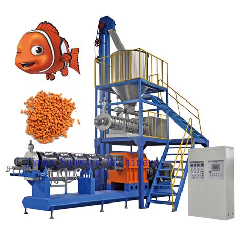 Double Screw Extruder Big Capacity 500 Kg H Floating Shrimp Feed Fish