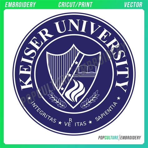 Keiser University - Official Logo for Embroidery & Vector • Pop Culture ...