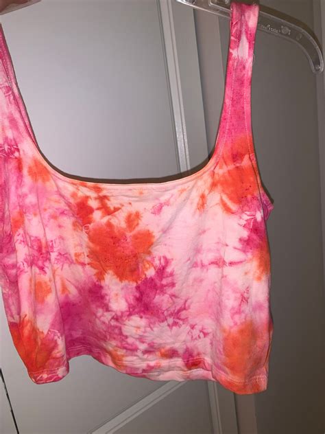 Tie Dye Crop Tops Etsy