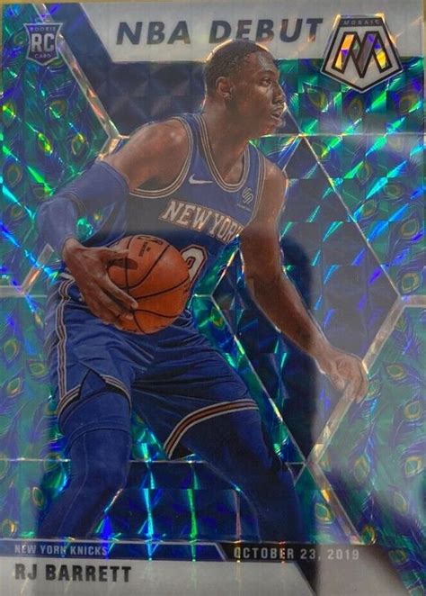 Rj Barrett Mosaic Nba Debut Choice Peacock Ssp Psa