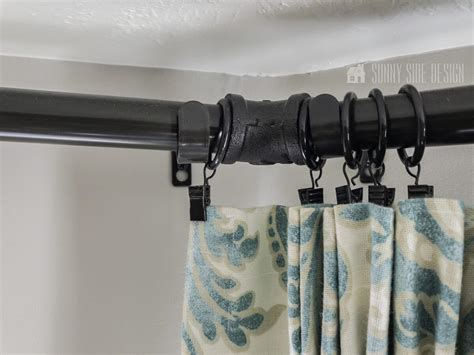 How To DIY Your Own Bay Window Curtain Rod Sunny Side Design