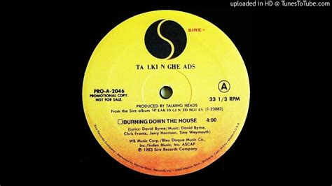 Talking Heads Burning Down The House [deep Connection Remix] Youtube