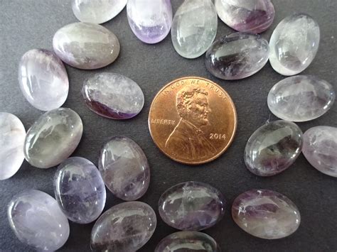 14x10mm Natural Amethyst Cabochon Oval Cabochon Polished Gem Natural