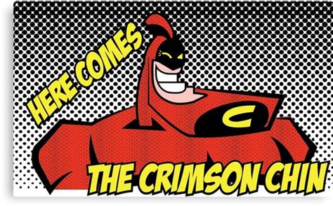 "The Crimson Chin Comic" Canvas Print by Mrmasterinferno | Redbubble