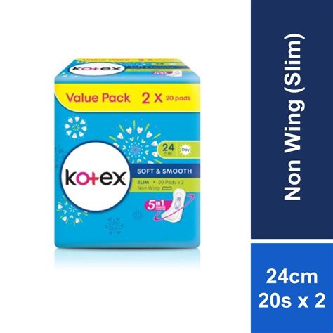 Kotex Soft Smooth Slim Non Wing Cm S X Packs Shopee Malaysia