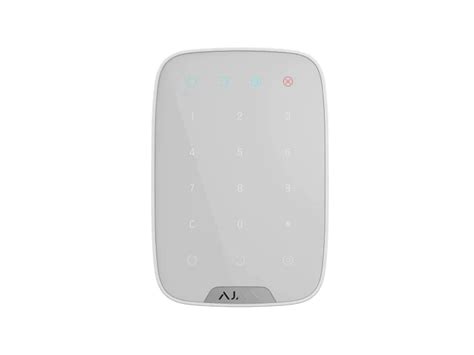 AJAX White Wireless KeyPad J M Satellites Ltd