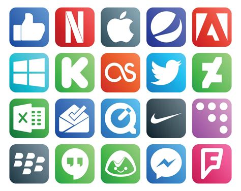 20 Social Media Icon Pack Including Hangouts Coderwall Twitter Nike