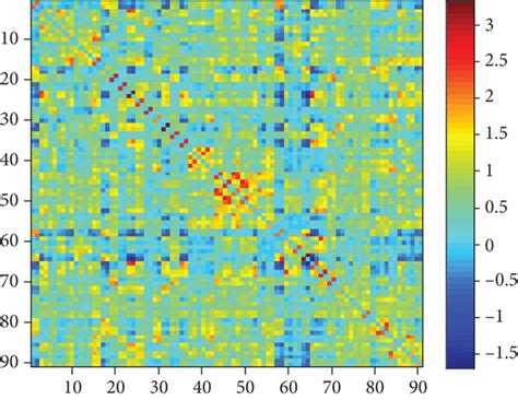 A B Images Representing The Brain Function Connectivity Matrix Of A