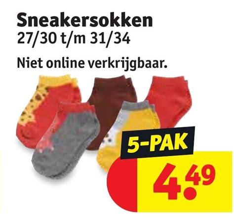 Sneakersokken 27 30 T M 31 34 Aanbieding Bij Kruidvat