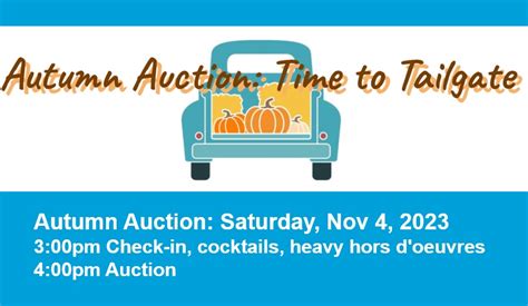 Autumn Auction Time To Tailgate Orange Coast Unitarian Universalist