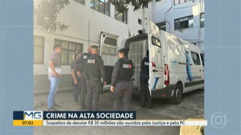 Vídeo Suspeitos de desviar R 35 milhões são ouvidos pela Polícia