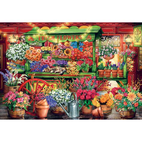 Buy Flower Market Piece Giant Jigsaw Puzzle Spilsbury