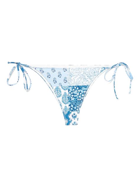 Mc Saint Barth Light Blue Marielle Bikini Bottom Modesens